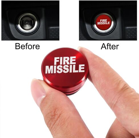 3 Pcs Car Cigarette Lighter Plug Cover Billet Aluminum Cigarette Lighter Cover Fits Most Vehicles with Standard 12 Volt Power Source (Black FIRE Missile & Eject & Compass) in Saudi Arabia