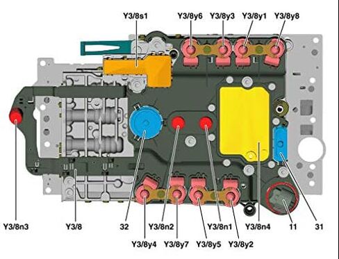 Y3/8n1 & Y3/8n2 الاستشعار + أداة تخريم لمرسيدس بنز 7G ناقل حركة أوتوماتيكي 722.9 وحدة التحكم الاستشعار in Kuwait