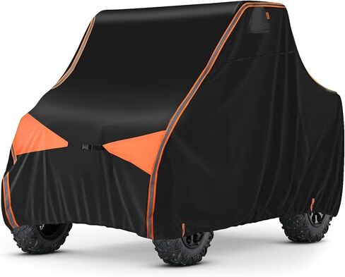 UTV Cover 2-3 Seaters, Side by Side Cover Waterproof Windproof 600D Heavy Duty Outdoor Ranger Cover with Reflective Strips Compatible with Polaris Ranger RZR Can Am Defender Maverick Kawasaki Mule in Saudi Arabia
