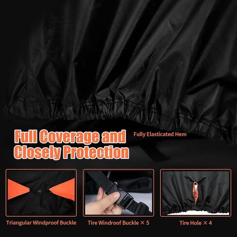 UTV Cover 2-3 Seaters, Side by Side Cover Waterproof Windproof 600D Heavy Duty Outdoor Ranger Cover with Reflective Strips Compatible with Polaris Ranger RZR Can Am Defender Maverick Kawasaki Mule in Saudi Arabia
