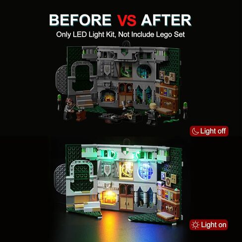 LED Lighting Kit for Lego Harry Potter Slytherin House Banner Building Set, LED Light Compatible with Lego 76410 Building Block Models (Not Include Lego Set) in Saudi Arabia