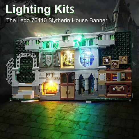LED Lighting Kit for Lego Harry Potter Slytherin House Banner Building Set, LED Light Compatible with Lego 76410 Building Block Models (Not Include Lego Set) in Saudi Arabia