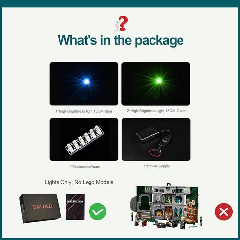 LED Lighting Kit for Lego Harry Potter Slytherin House Banner Building Set, LED Light Compatible with Lego 76410 Building Block Models (Not Include Lego Set) in Saudi Arabia