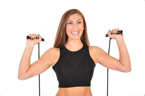 Resistance Jump Rope - Jump Rope and Resistance Band Combination for Working Out, Jump Rope Set, Innovative Handles, Adjustable Length and Strength, Training, Cardio, Exercise, Boxing, All-In-One Home Gym, Sports, Fitness Ropes for Men and Women in Saudi Arabia