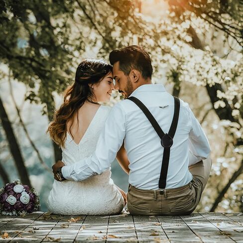 Solid Suspenders for Men and Women, Adjustable Y-Back Pant Clip, Strong Elastic Heavy Duty Braces, Black in Kuwait