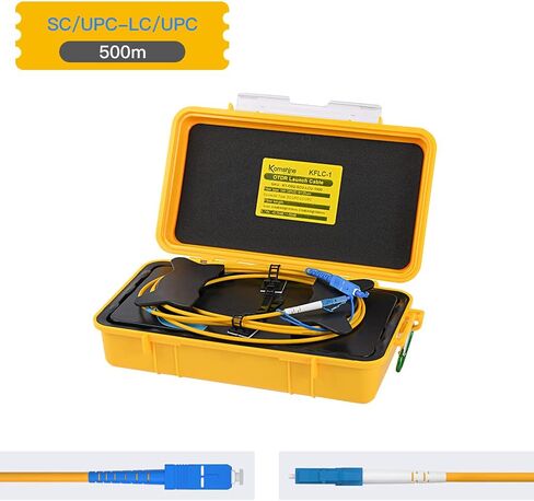 KOMSHINE SingleMode Fiber Optic Patch Jump Cable Box，OTDR Launch Cable Box 500 Meter FC-UPC/FC-UPC in Saudi Arabia