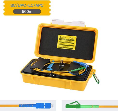 KOMSHINE SingleMode Fiber Optic Patch Jump Cable Box，OTDR Launch Cable Box 500 Meter FC-UPC/FC-UPC in Saudi Arabia