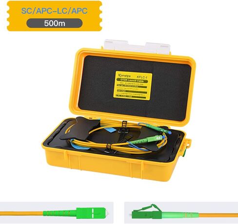 KOMSHINE SingleMode Fiber Optic Patch Jump Cable Box，OTDR Launch Cable Box 500 Meter FC-UPC/FC-UPC in Saudi Arabia