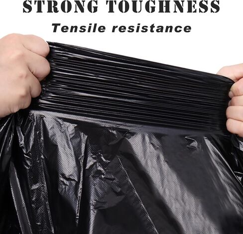 علب قمامة تجارية ذات 5 عجلات متوافقة مع سلة المهملات الغاشمة سعة 55 جالونًا وأكياس قمامة سعة 1.5 مل و25 كيسًا مع ربطات عنق وأشرطة مطاطية | الثقيلة | سعة 500 رطل (عبوة من قطعتين) in Kuwait