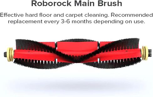 ملحقات الفرشاة الرئيسية المزدوجة الأصلية الرسمية لـ Roborock S8 Pro Ultra، S8، S8+، Q5 Pro، Q5 Pro+، Q8Max وQ8Max+، فرشاة دوارة بديلة in Kuwait