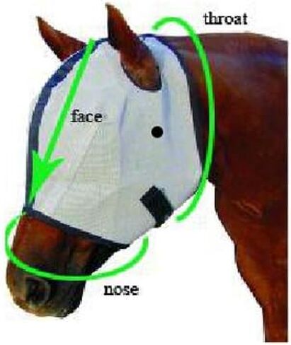 Hamilton Fly Mask for Horses, Large in Saudi Arabia