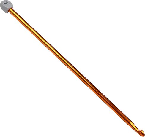 Coopay Tunisian Crochet Hook 9mm, 1PCS Extra Long Crochet Hook 13.8in Afghan Crochet Needle for Crocheting, Large Size Tunisian Crochet Needles for Beginners, Great Knitting Crochet Supplies in Saudi Arabia