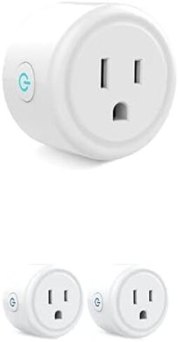 GHome Smart Mini Smart Plug, WiFi Outlet Socket Works with Alexa and Google Home, Remote Control with Timer Function, Only Supports 2.4GHz Network, No Hub Required, ETL FCC Listed (4 Pack),White in Saudi Arabia