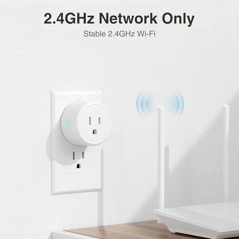 GHome Smart Mini Smart Plug, WiFi Outlet Socket Works with Alexa and Google Home, Remote Control with Timer Function, Only Supports 2.4GHz Network, No Hub Required, ETL FCC Listed (4 Pack),White in Saudi Arabia