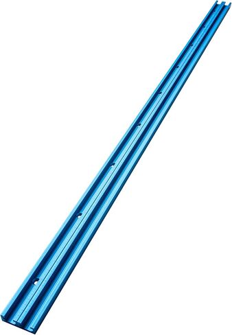 POWERTEC 71373V 48 Inch Double-Cut Profile Universal T-Track with Predrilled Mounting Holes, 4 Pack, T Track for Woodworking Jigs and Fixtures, Drill Press Table, Router Table, Workbench in Saudi Arabia
