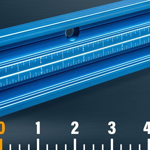POWERTEC 71373V 48 Inch Double-Cut Profile Universal T-Track with Predrilled Mounting Holes, 4 Pack, T Track for Woodworking Jigs and Fixtures, Drill Press Table, Router Table, Workbench in Saudi Arabia