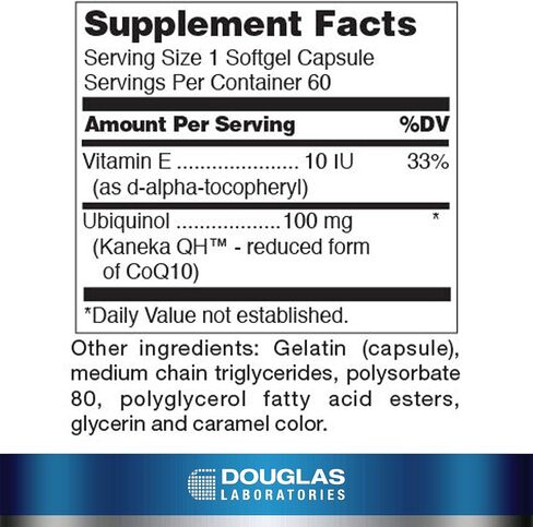Douglas Laboratories Ubiquinol-QH | CoEnzyme Q10 to Support Healthy Aging and Cardiovascular Function | 60 Softgels in Saudi Arabia
