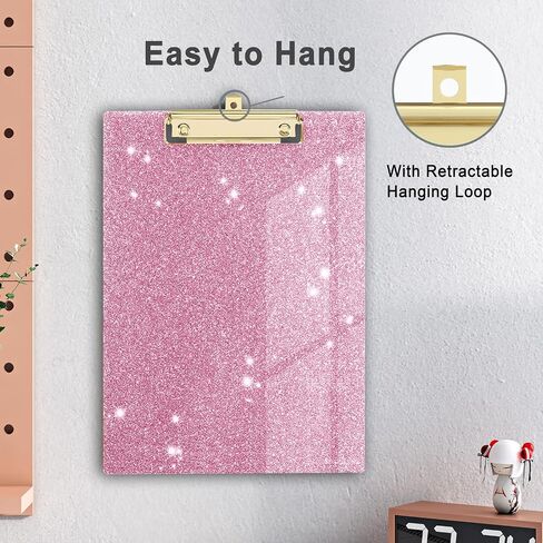 لوح كتابة لطيف بتصميم خشبي مزخرف بحجم حرف A4 للمكتب، مقاس قياسي 9 بوصة × 12.5 بوصة مع مشبك معدني منخفض المستوى - مجرة ​​سديم in Kuwait