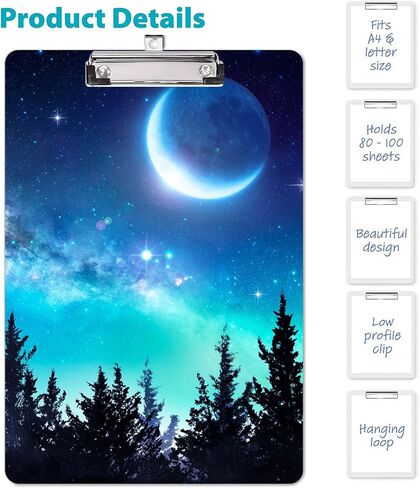 حافظة أزياء، لوحات كتابة مزخرفة بنمط لطيف، لوحة وورد خشبية بتصميم مخصص مع مشبك معدني منخفض الحجم، مقاس A4 قياسي 9 × 12.3 بوصة للمعلم والطالب والمحامي والممرضة، رخام أخضر فاتح in Kuwait