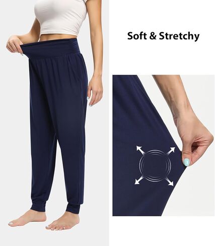 OLIKEME Yoga Joggers for Women High Waisted Workout Stretch Sweatpants with Pockets Comfy Soft Loose Pants in Kuwait
