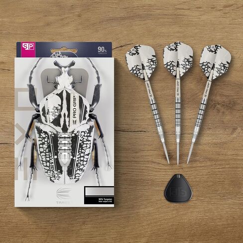 TARGET Darts EXO Edition 90% Tungsten Steel Tip Darts Set – Steel Point Dart Sets, Swiss Point Darts with Pro Grip Shafts and No.6 Flights, SP Tool Included | Professional Dart Sets in Saudi Arabia