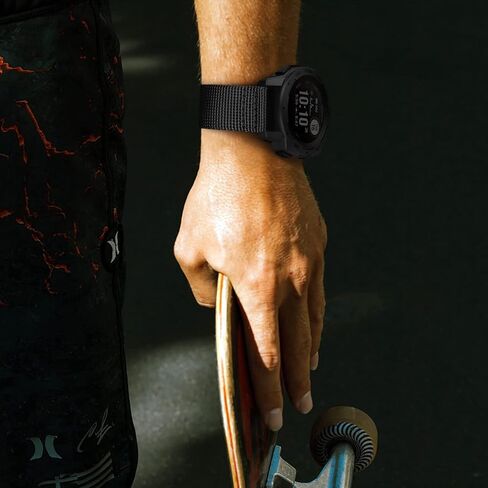 حزام Fintie متوافق مع Garmin Instinct / 2 Solar، حزام رياضي من النايلون المنسوج الناعم متوافق مع Garmin Instinct التكتيكية/Tide/Esports/Instinct Solar in Saudi Arabia