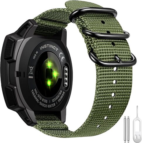 Fintie Band Compatible with Garmin Instinct / 2 Solar, Soft Woven Nylon Sport Strap Compatible with Garmin Instinct Tactical/Tide/Esports/Instinct Solar in Saudi Arabia