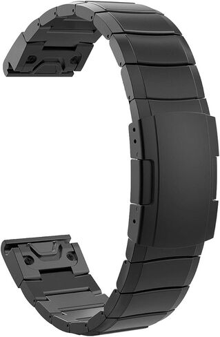 سوار بديل TiMOVO متوافق مع Garmin Fenix ​​5/5 Plus/Forerunner 935/945، سوار ساعة فاخر من الفولاذ المقاوم للصدأ مقاس 22 مم مع موصل سريع الفك يناسب Fenix ​​5/5 Plus/Forerunner 935/945 in Kuwait