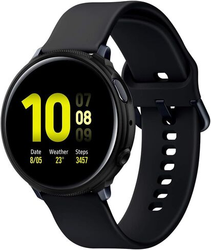 Spigen Liquid Air Armor Designed for Samsung Galaxy Watch Active 2 Case 44mm (2019) - Black in Saudi Arabia