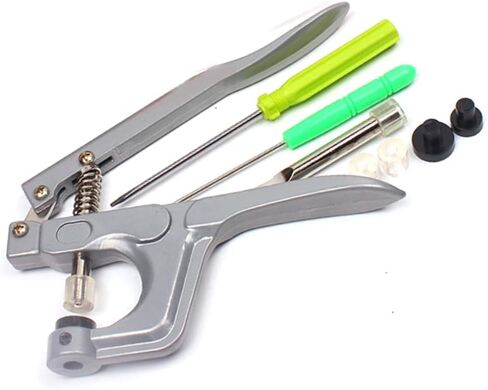 Chiloskit زر السحابة المفاجئة ترصيع كماشة أداة ملاكمة DIY ملابس الطفل الراتنج المفاجئة زر in Kuwait