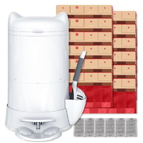 Red Rocket XL Cat Litter Trash Can Multi Kitty Twist’R Step Litter Disposal System Pack, 12x Refills Bags and 6X Charcoal Sachets, No Smell Litter Storage Container, Litter Disposal System in Kuwait