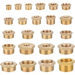 Full Copper Female Thread Conversion Male Thread Copper Fitting 1/8' 1/2' 1/4' 3/4' 3/8 1 Inch Brass Fitting Water Gas Adapter(KBX4-6) in Saudi Arabia