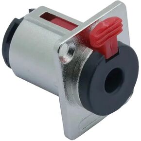 6.35 مللي متر جاك لوحة جبل TRS 1/4 بوصة أنثى مقبس كابل الصوت موصل المحطة (الفضة) in Kuwait