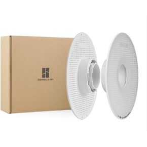Bamboo LAB Original AMS Filament Spool حامل صينية بكرة خيوط قابلة للفصل صينية درجة حرارة منخفضة قابلة لإعادة الاستخدام مناسبة لـ PLA، PETG، TPU، ABS متوافق مع طابعة Bambu X1، P1، A1 ثلاثية الأبعاد (أبيض) in Kuwait