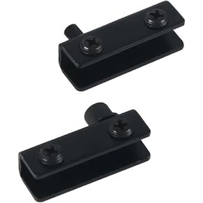 مفصلات أبواب زجاجية من الفولاذ المقاوم للصدأ مناسبة لقطعتين بسُمك 5 ~ 6 مم (أسود) in Kuwait