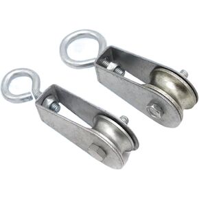 بكرة من الفولاذ المقاوم للصدأ، كتلة بكرة دوارة من الفولاذ المقاوم للصدأ مناسبة لنظام البكرة رفع معدات اللياقة البدنية (بكرة 2 بوصة 50 كجم 10 مم) in Kuwait