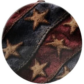 غطاء علبة غمس مخيط من Mudjug - تصميم العلم الأمريكي المغطى بالماء، ضغطة واحدة لملاءمة آمنة، متين، مقاوم للانسكاب، وملحق أنيق للغطاس، مثالي للاستخدام أثناء التنقل in Kuwait