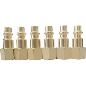 1PCS U20PF NPT 1/4" Brass Air Compressor Pneumatic Tool Quick Plug Quick Connector. in Saudi Arabia