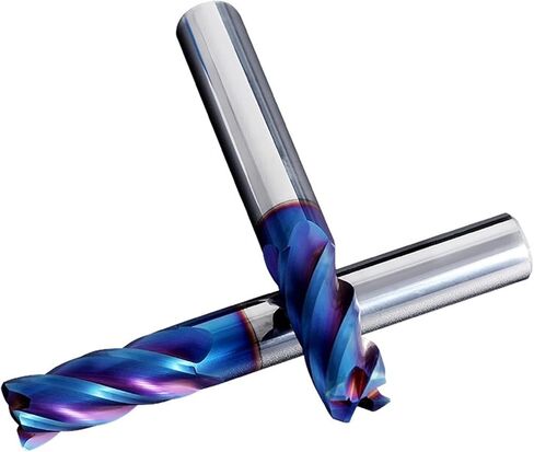 لقم الطحن CNC - HRC 65° نهاية مطحنة الزاوية المستديرة R0.5 R1.0 قاطع فولاذ التنغستن 4 أدوات المزامير 4 مم - 12 مم قطع المخرطة (R1.0xd12.0xD12xL100) in Kuwait