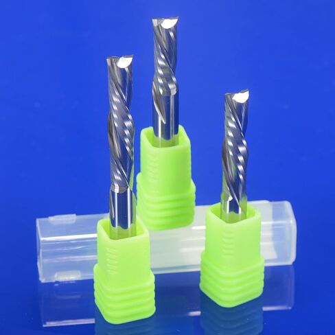 2 قطعة لقم توجيه حلزونية من الكربيد 3.175 مللي متر 4 مللي متر 5 مللي متر 6 مللي متر عرقوب CNC حتى أسفل قطع ضغط نهاية مطحنة للخشب MDF النقش (2 قطعة 4x17x45L) in Kuwait