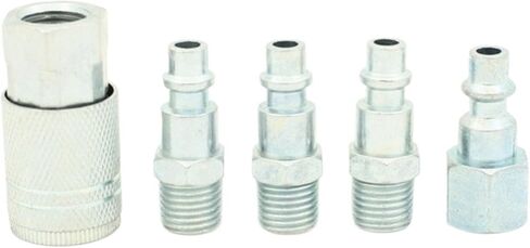 مجموعة واحدة من أدوات الضغط الهوائي الملائمة NPT 1/4" موصل سريع لمسدس الرش وضاغط الهواء والتجهيزات الهوائية in Kuwait