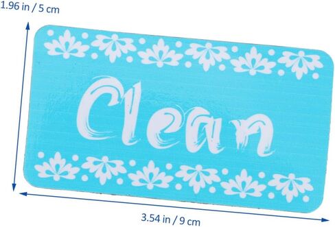 1pc Magnetic Dishwasher Sign Sided Washing Machine Clean Indicator Easy Flip Cleaning Magnet Kitchen Office Decor in Saudi Arabia