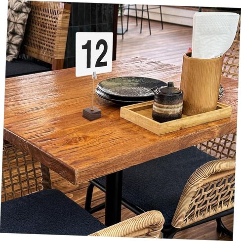 Zerodeko 50 قطعة من بطاقات الأرقام البلاستيكية القابلة لإعادة الاستخدام للمناسبات، علامات أرقام سهلة الاستخدام لحفلات الزفاف والولائم والمطاعم وحفلات الاستقبال ولافتات طاولة واضحة للغاية in Kuwait