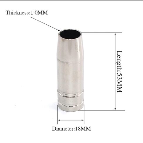 5 قطعة فوهة لحام بندقية الاستهلاكية الاتصال تلميح درع كوب 15AK الغاز tig ملحقات لحام in Kuwait