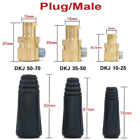 TIG Welding Cable Panel Connector Accessory Plug Socket Machine Quick Fitting DJK 10-25/35-50/50-70 tig Welding Accessories in Saudi Arabia