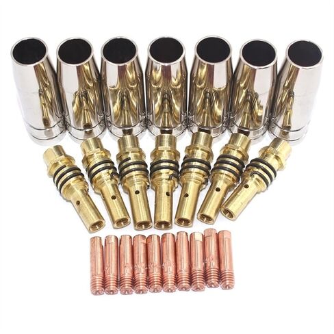 24pcs 15AK Nozzles Contact Tips Holders MIG Welder Consumable Welding Tool Accessory Fit for Torch tig Welding Accessories in Saudi Arabia
