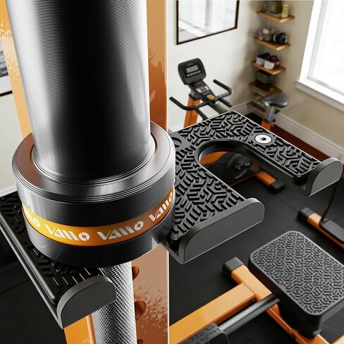 حامل أثقال أوليمبي مزدوج 2 في 1 من VAIIO ومرساة شريط مقاومة لرفوف الطاقة 3 × 3، يناسب فتحات 5/8 بوصة - 1 بوصة، وشماعة تخزين قضبان فولاذية شديدة التحمل مع بطانة واقية in Kuwait