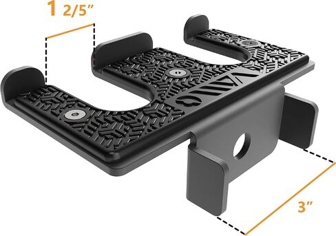 حامل أثقال أوليمبي مزدوج 2 في 1 من VAIIO ومرساة شريط مقاومة لرفوف الطاقة 3 × 3، يناسب فتحات 5/8 بوصة - 1 بوصة، وشماعة تخزين قضبان فولاذية شديدة التحمل مع بطانة واقية in Kuwait