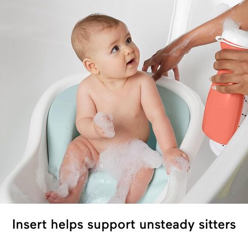 Fisher-Price™ Baby to Toddler Bath 4-in-1 Sling 'N Seat Tub with Removable Infant Support and 2 Toys, Summer Blossoms in Saudi Arabia