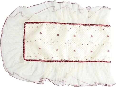 Toyvian Thick Lace Guzheng Cover Anti-slip Design Reusable Floral Guzheng Protector Cloth Universal Musical Instrument Dust Cover in Kuwait